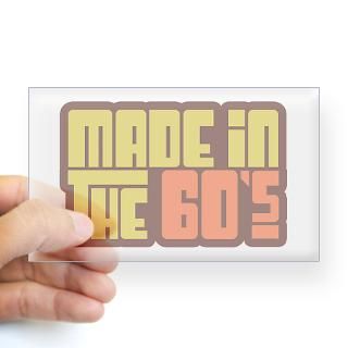 Made in the 60s Rectangle Decal for $4.25