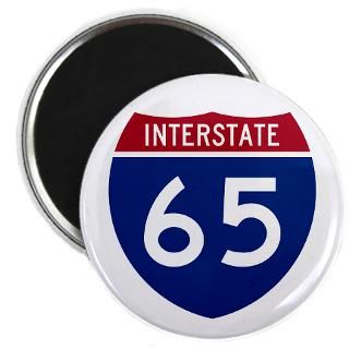 Interstate Highway 65  Symbols on Stuff T Shirts Stickers Hats and