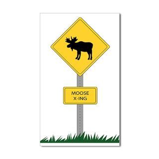 Moose Crossing Stickers  Car Bumper Stickers, Decals