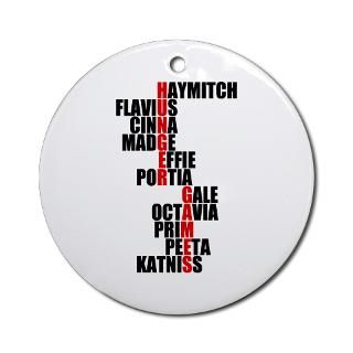 Hunger Games Names Ornament (Round)
