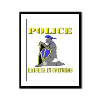 police knights in uniform yel framed panel print $ 82 98