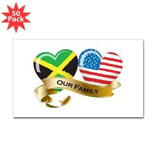 jamaica usa flag our family rectangle sticker 50 $ 85 99
