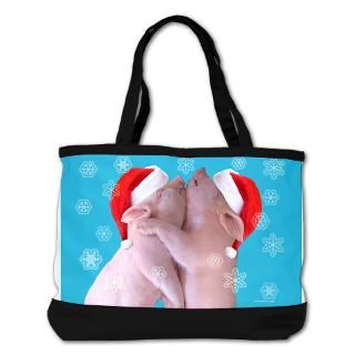 merry christmas pigs shoulder bag $ 83 99