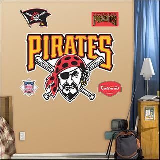 pittsburgh pirates logo fathead wall graphic $ 89 99