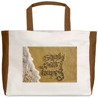 At The Beach Gifts  At The Beach Bags  Sandy Salty Happy Sand