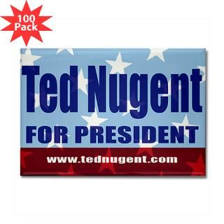 Kitchen and Entertaining  TED NUGENT Rectangle Magnet (100 pack