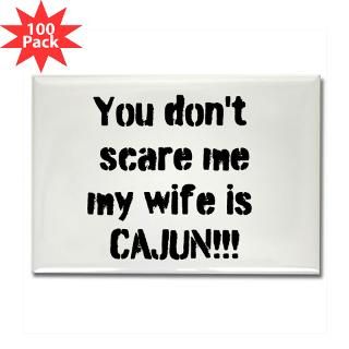 Kitchen and Entertaining  Cajun Wife Rectangle Magnet (100 pack