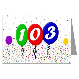 103 Gifts  103 Greeting Cards  103rd Birthday Greeting Card