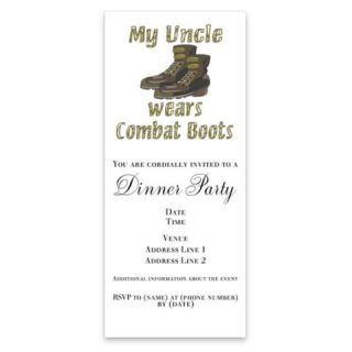 My Uncle Wears Combat Boots Invitations by Admin_CP4217680  507083604