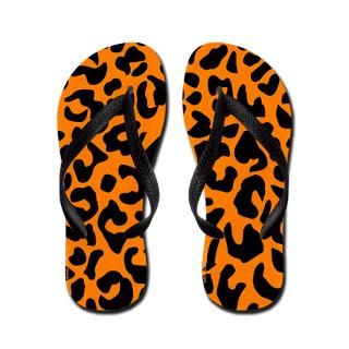 Cool Gifts  Cool Bathroom  Orange and Black Leopard Spot Flip