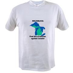 Michigan first line of defense against Canada Golf Shirt by 777320