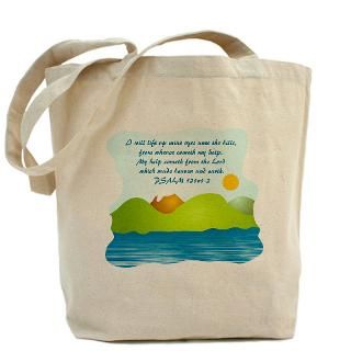 Scripture Verse Christian Tote Bag by verse_hills