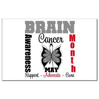 Brain Cancer Awareness Month Butterfly Shirts : Gifts 4 Awareness