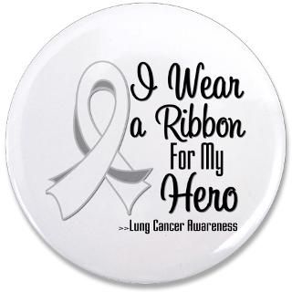 Wear a Ribbon For My Hero Lung Cancer Shirts : Shirts 4 Cancer