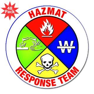 Hazmat Response Team 3 Lapel Sticker (48 pk) for $30.00