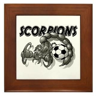 Scorpions Soccer (Black), Black Scorpion protecting a soccer ball.