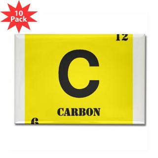 Carbon Element Rectangle Magnet (10 pack)