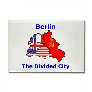 Berlin The Divided City Rectangle Magnet