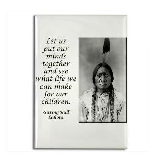 Sitting Bull Quote Rectangle Magnet (100 pack)