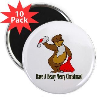 Beary Merry Christmas : Funny Animal T Shirts