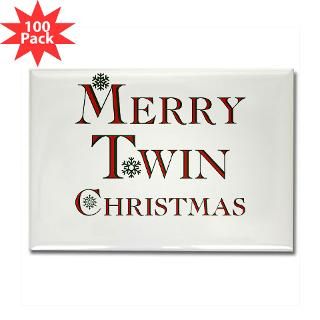 merry twin christmas rectangle magnet 100 pack $ 151 99