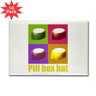 Pill box hat Rectangle Magnet (10 pack)