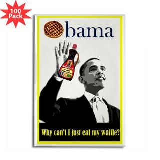 obama waffle rectangle magnet 100 pack $ 153 99