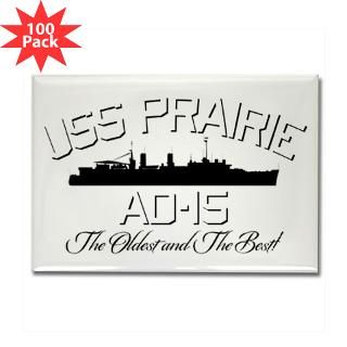 uss prairie ad 15 rectangle magnet 100 pack $ 168 99