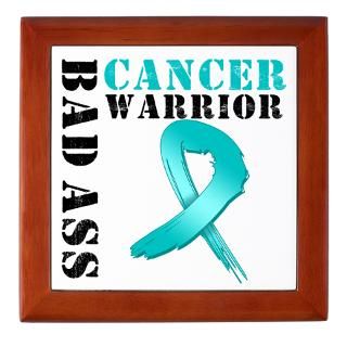 Bad Ass Ovarian Cancer Warrior T Shirts & Gifts  Shirts 4 Cancer