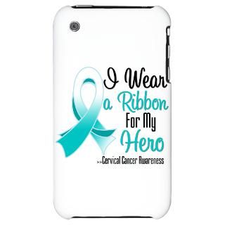 Wear a Ribbon For My Hero Cervical Cancer Shirts : Shirts 4 Cancer