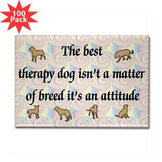 best therapy dog rectangle magnet 100 pack $ 177 49