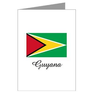 Guyana Flag Greeting Cards (Pk of 10) for