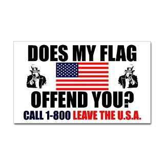 American Gifts  American Bumper Stickers  Does My Flag Offend You