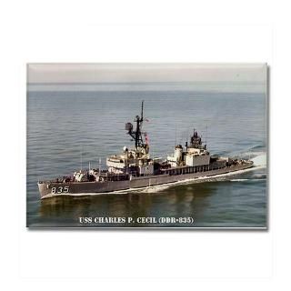 CECIL Rectangle Magnet  THE USS CHARLES P. CECIL (DDR 835) STORE