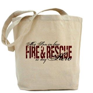 911 Gifts > 911 Bags > Son in law My Hero   Fire & Rescue Tote Bag