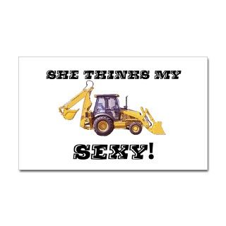 Adult Humor Gifts  Adult Humor Bumper Stickers  SHE THINKS MY