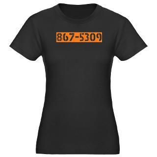 867 5309 Womens Fitted T Shirt (dark) for
