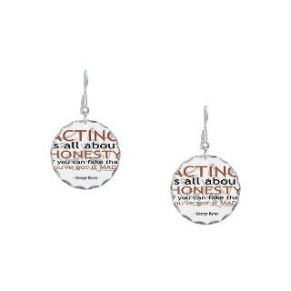 Act Gifts  Act Jewelry  George Burns Acting Quote Earring Circle