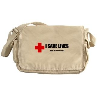 911 Gifts  911 Bags  I Save Lives Messenger Bag