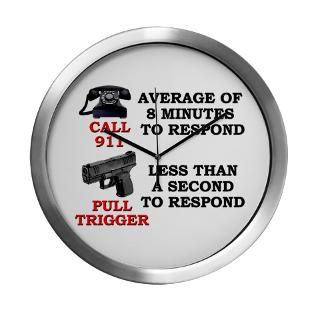 Why Call 911 Modern Wall Clock for