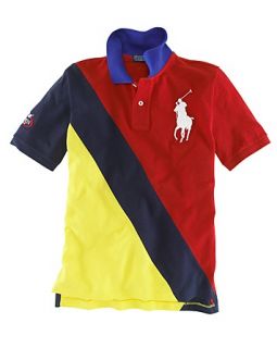 Ralph Lauren Childrenswear Boys US Open Banner Mesh Polo Shirt