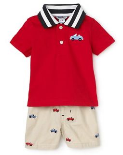 By Hartstrings Infant Boys Cars Polo & Shorts Set   Sizes 3 12 Months