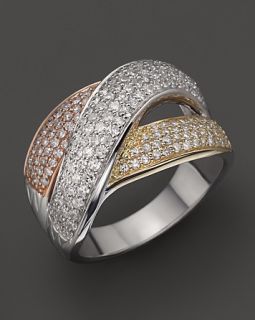 Diamond Ring in 14K White, Yellow, and Rose Gold, 1.0 ct. t.w