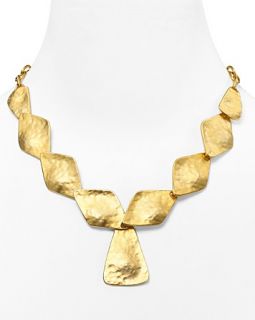Jay Lane Satin Gold Triangle Drop Necklace, 16