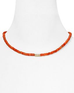 Michael Kors Beaded Coral Necklace, 17