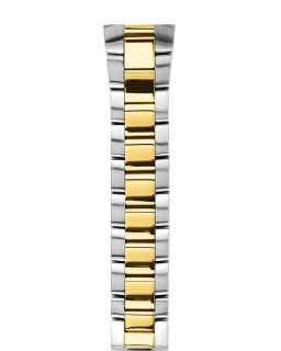 Philip Stein Two Tone Gold Plated Bracelet Watch Strap, 22mm