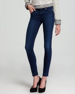 For All Mankind Jeans   Mid Rise Skinny in Deep Blue