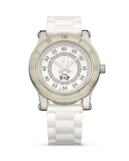 Juicy Couture Her Royal Highness Watch on White Jelly Strap, 38mm