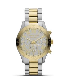 Michael Kors Round Two Tone Sport Watch, 45mm