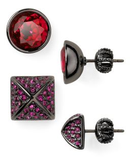 of two gemstone stud earrings orig $ 68 00 sale $ 47 60 pricing policy